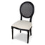 CDC10551-LJ Black ELM Dining Chair - Dawn Beige (Set of 2)