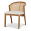 CDC10553-LJ Fabric Dining Chair - Dawn Beige (Set of 2)
