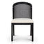 CDC10554-LJ Black ELM Dining Chair - Dawn Beige (Set of 2)