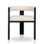 CDC10564-LJ Black ELM Dining Chair - Dawn Beige (Set of 2)