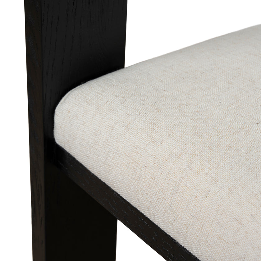 CDC10564-LJ Black ELM Dining Chair - Dawn Beige (Set of 2)