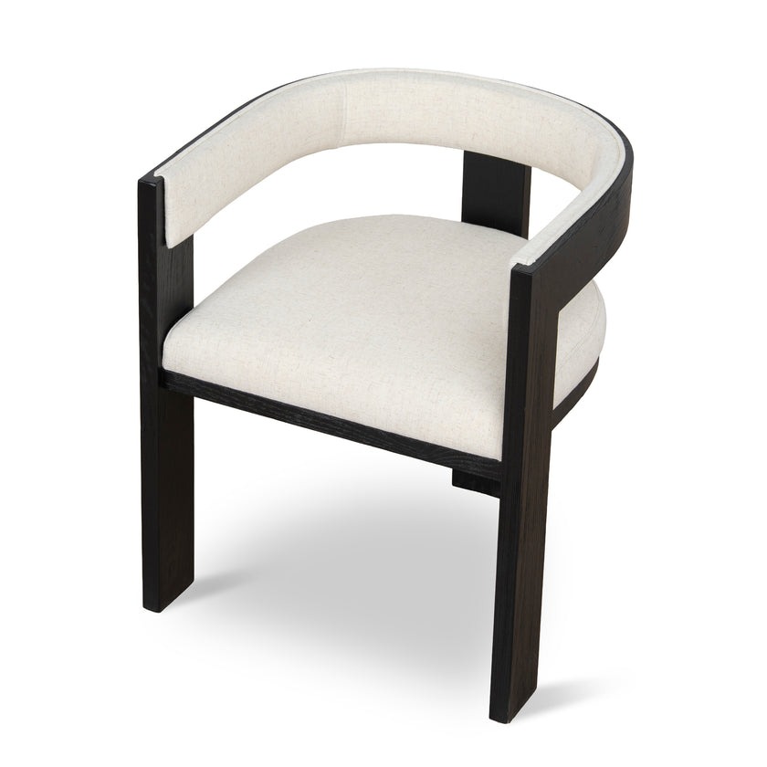 CDC10564-LJ Black ELM Dining Chair - Dawn Beige (Set of 2)