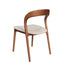 CDC10570-NX Walnut Dining Chair - Naxos Beige (Set of 2)
