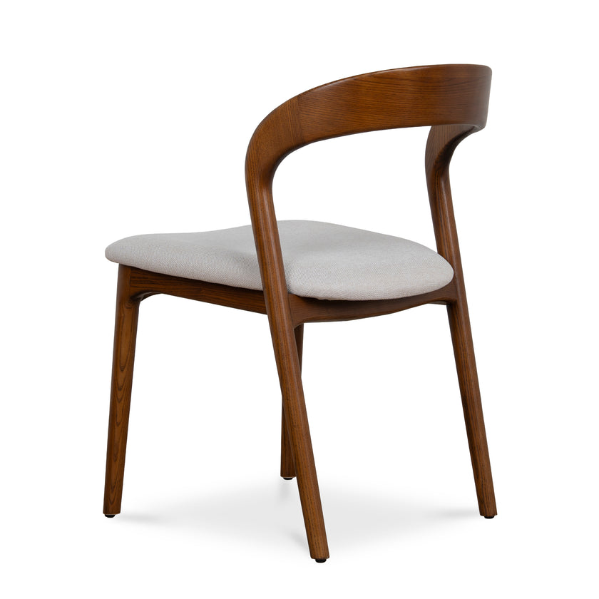 CDC10570-NX Walnut Dining Chair - Naxos Beige (Set of 2)