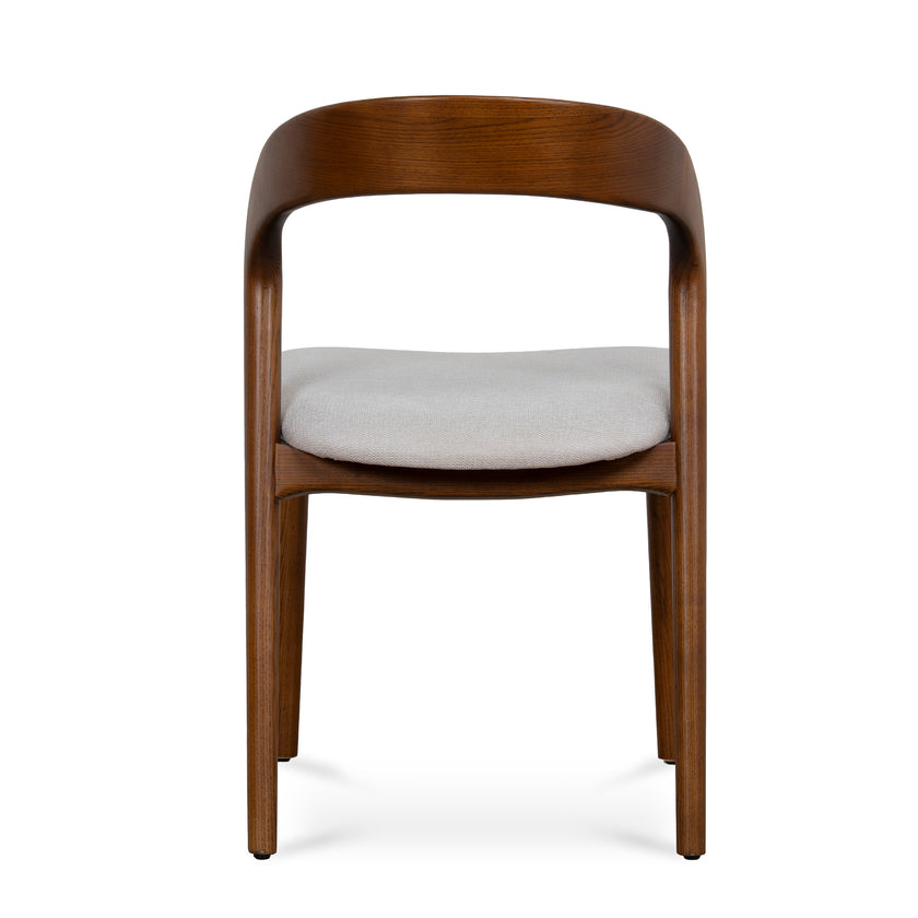 CDC10570-NX Walnut Dining Chair - Naxos Beige (Set of 2)