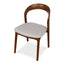 CDC10570-NX Walnut Dining Chair - Naxos Beige (Set of 2)