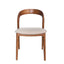 CDC10570-NX Walnut Dining Chair - Naxos Beige (Set of 2)