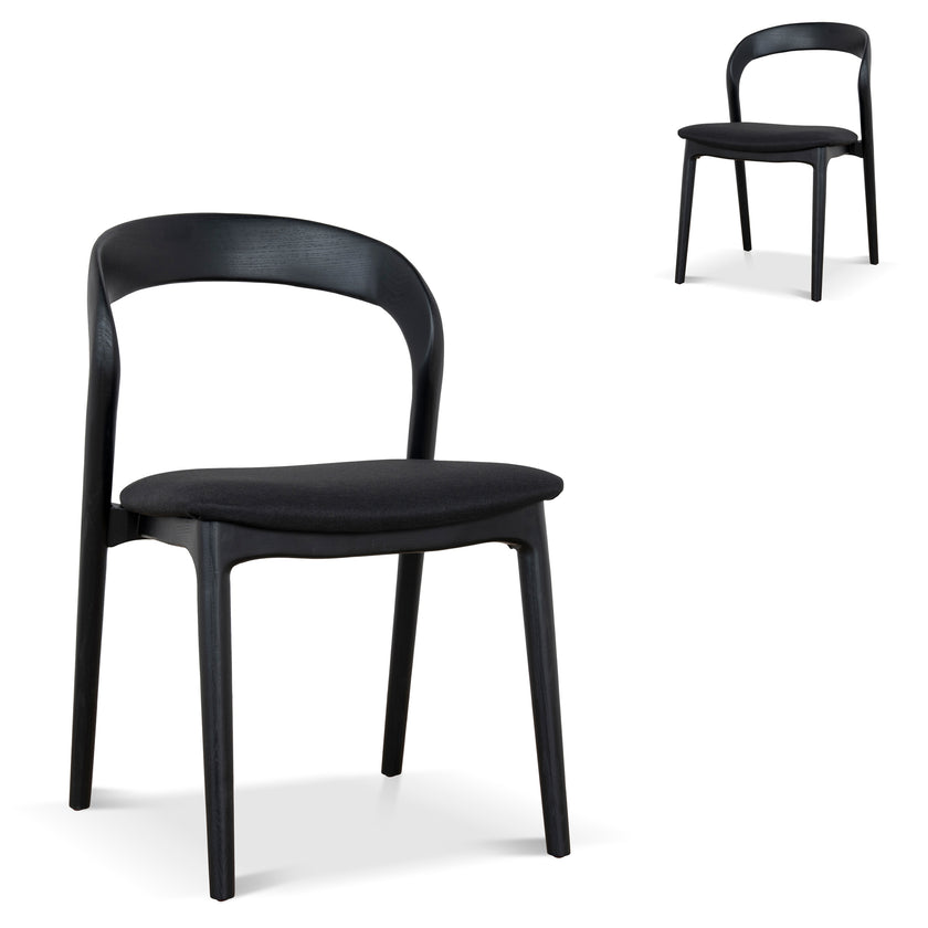 CDC10572-NX Dining Chair - Full Black (Set of 2)