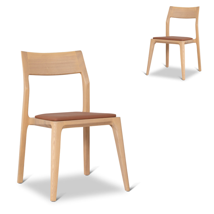 CDC10574-NX Natural Dining Chair - Naxos Tan (Set of 2)