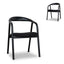 CDC10577-NX Dining Chair - Full Black (Set of 2)