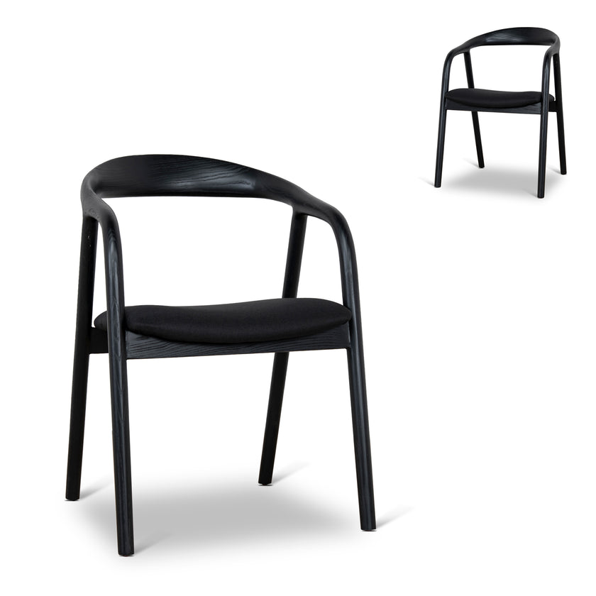 CDC10577-NX Dining Chair - Full Black (Set of 2)
