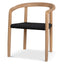 CDC10581-NX Natural Dining Chair - Naxos Charcoal Rope (Set of 2)