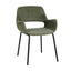 CDC12013-FH Black Dining Chair - Dark Moss Green (Set of 2)