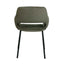 CDC12013-FH Black Dining Chair - Dark Moss Green (Set of 2)