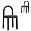 CDC12015-FH Black Dining Chair - Field Charcoal (Set of 2)