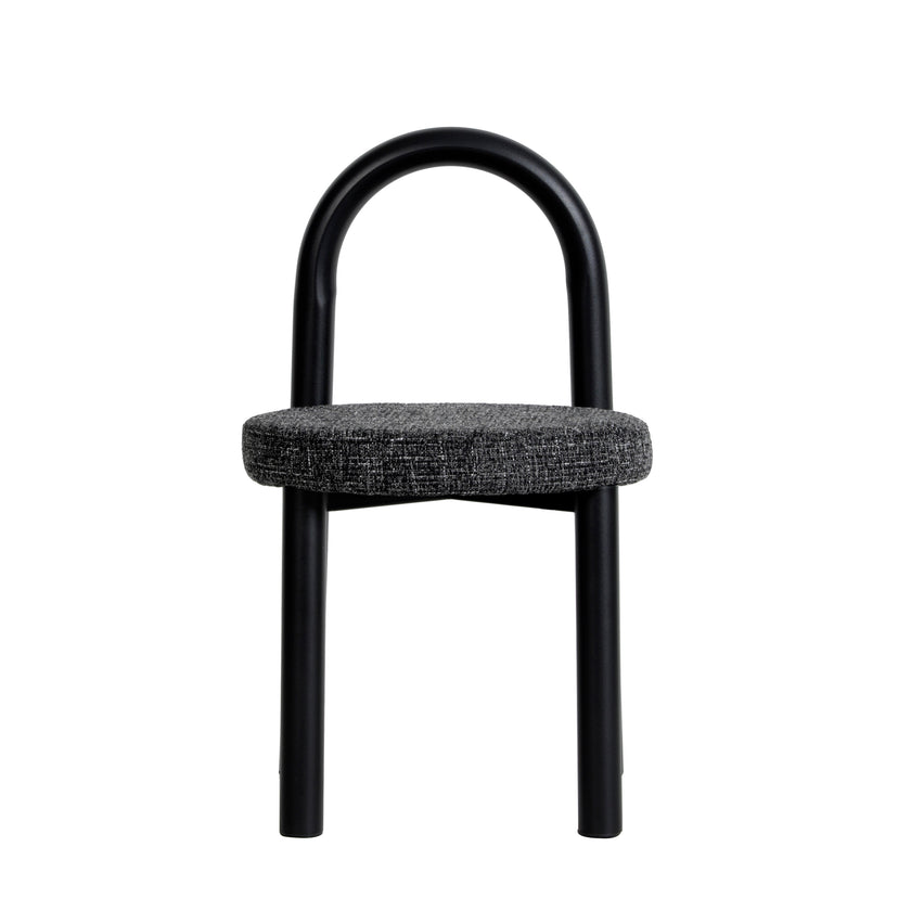 CDC12015-FH Black Dining Chair - Field Charcoal (Set of 2)