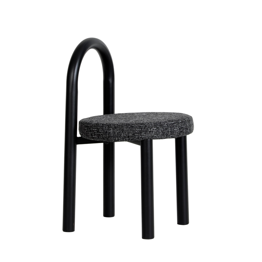 CDC12015-FH Black Dining Chair - Field Charcoal (Set of 2)