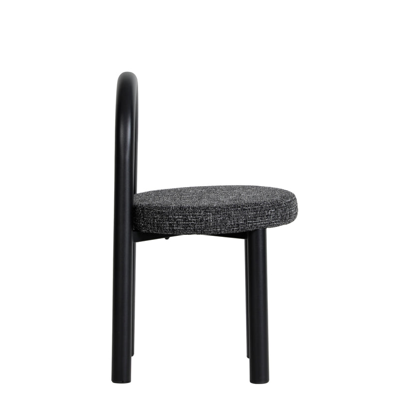 CDC12015-FH Black Dining Chair - Field Charcoal (Set of 2)