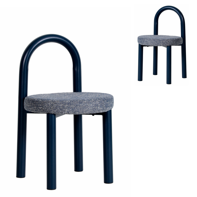 CDC12018-FH Navy Dining Chair - Prussian Blue (Set of 2)