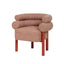 CDC12019-FH Sandy Red Armchair - Russet Brown