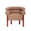 CDC12019-FH Sandy Red Armchair - Russet Brown