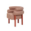CDC12019-FH Sandy Red Armchair - Russet Brown