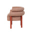 CDC12019-FH Sandy Red Armchair - Russet Brown