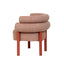 CDC12019-FH Sandy Red Armchair - Russet Brown