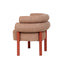 CDC12019-FH Sandy Red Armchair - Russet Brown