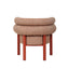 CDC12019-FH Sandy Red Armchair - Russet Brown
