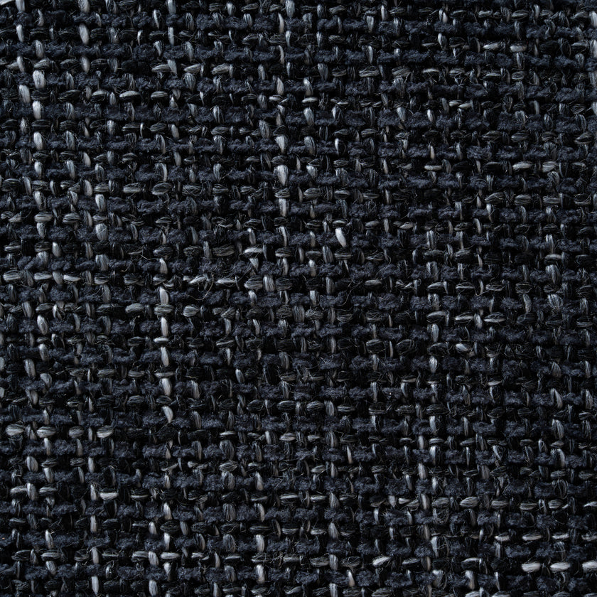 CDC12046-SD Fabric Dining Chair - Dark Grey with Rattan Back (Set of 2)