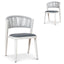 CDC12049-ID Sand White Outdoor Dining Chair - Grey (Set of 2)