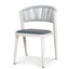 CDC12049-ID Sand White Outdoor Dining Chair - Grey (Set of 2)