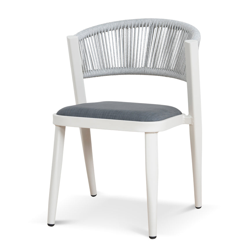 CDC12049-ID Sand White Outdoor Dining Chair - Grey (Set of 2)