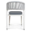CDC12049-ID Sand White Outdoor Dining Chair - Grey (Set of 2)