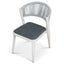 CDC12049-ID Sand White Outdoor Dining Chair - Grey (Set of 2)