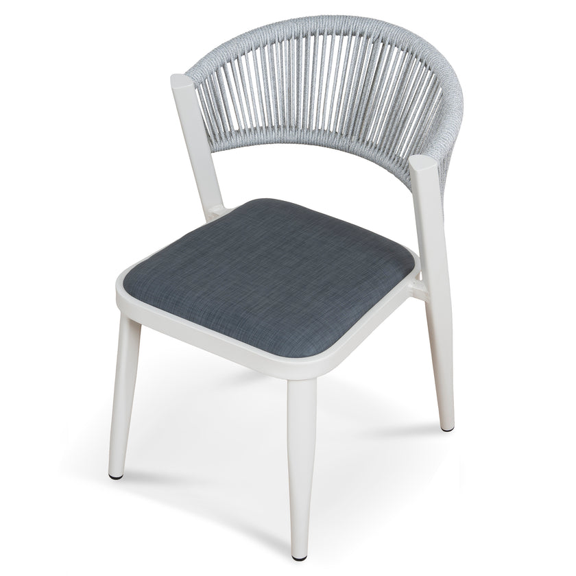 CDC12049-ID Sand White Outdoor Dining Chair - Grey (Set of 2)