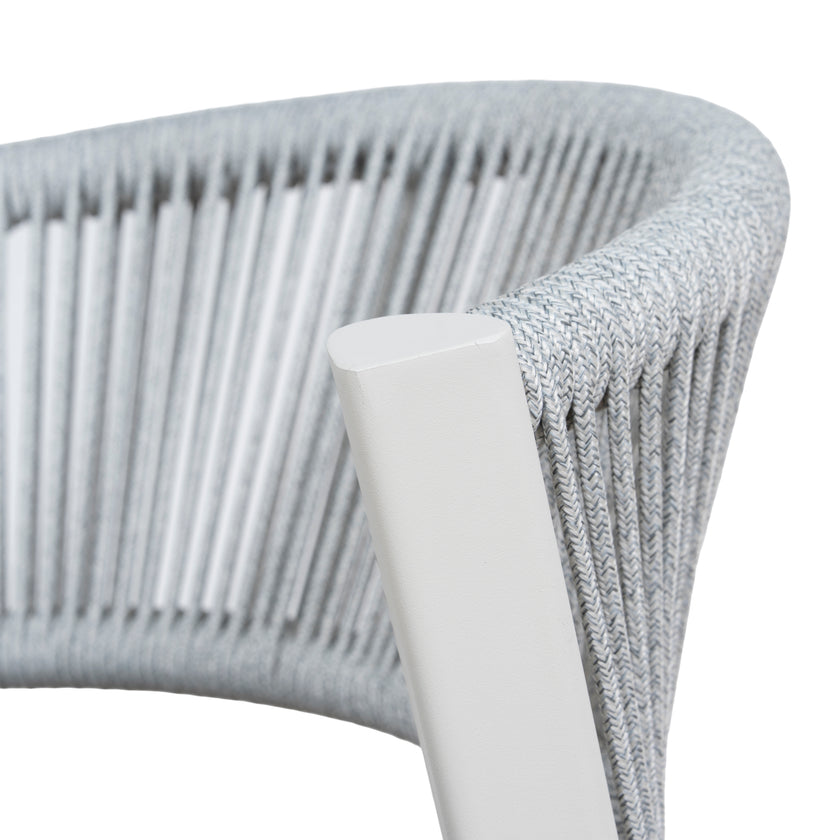 CDC12049-ID Sand White Outdoor Dining Chair - Grey (Set of 2)