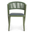 CDC12050-ID Army Green Outdoor Dining Chair - Grey  (Set of 2)
