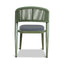 CDC12050-ID Army Green Outdoor Dining Chair - Grey  (Set of 2)