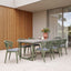 CDC12050-ID Army Green Outdoor Dining Chair - Grey  (Set of 2)