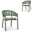 CDC12061-ID Outdoor Dining Chair - Army Green (Set of 2)