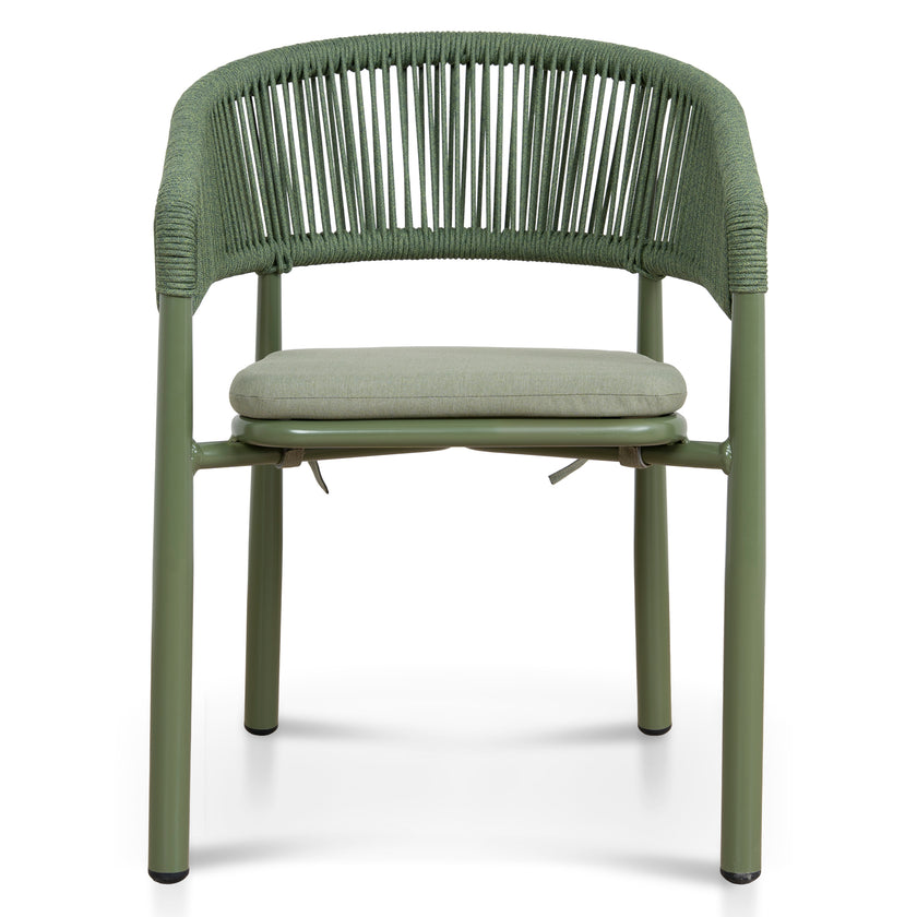 CDC12061-ID Outdoor Dining Chair - Army Green (Set of 2)