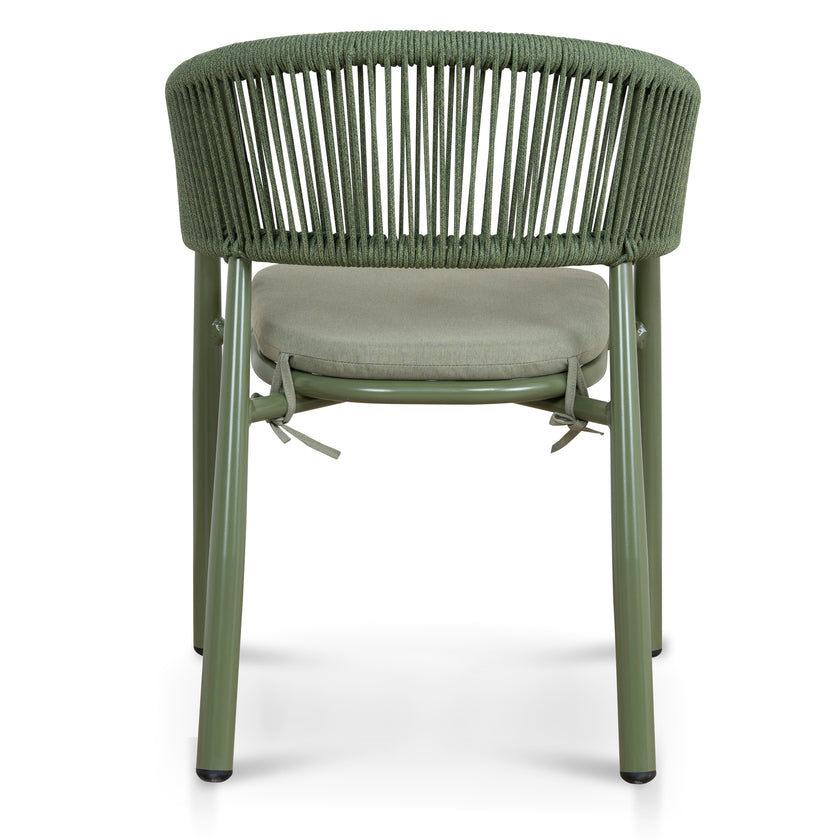 CDC12061-ID Outdoor Dining Chair - Army Green (Set of 2)