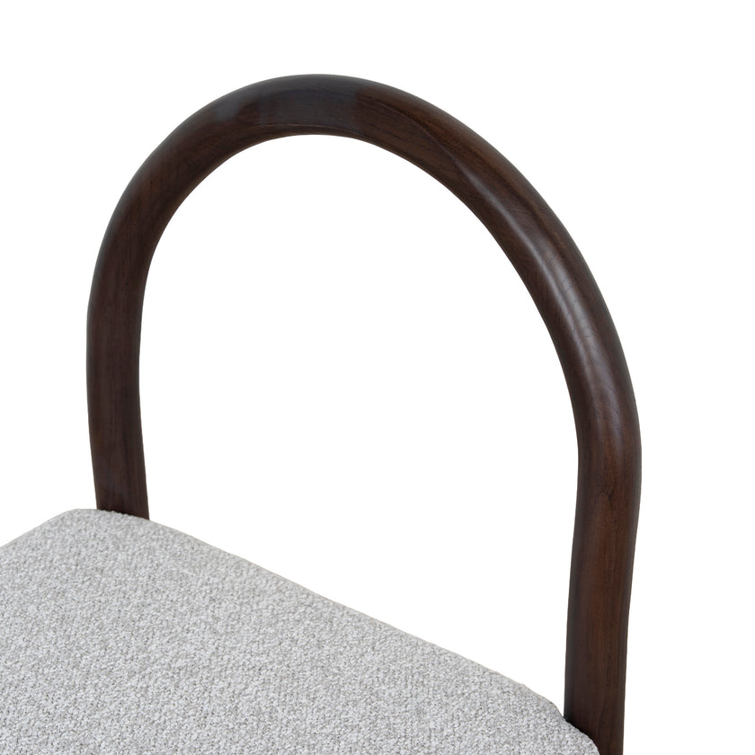 CDC12107-LJ Brown Dining Chair - Clay Grey (Set of 2)