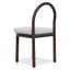 CDC12107-LJ Brown Dining Chair - Clay Grey (Set of 2)