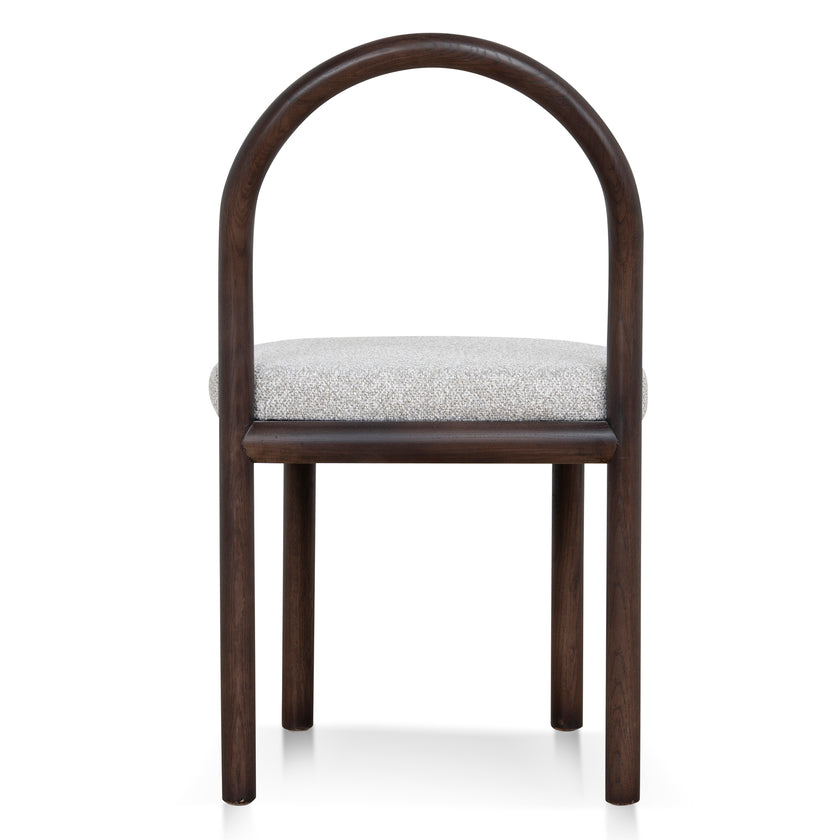 CDC12107-LJ Brown Dining Chair - Clay Grey (Set of 2)