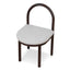 CDC12107-LJ Brown Dining Chair - Clay Grey (Set of 2)