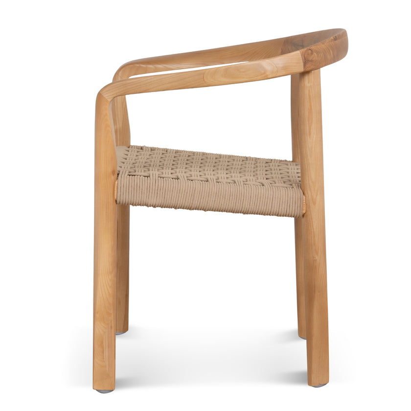 CDC12113-NX Natural Dining Chair - Naxos Latte Rope (Set of 2)