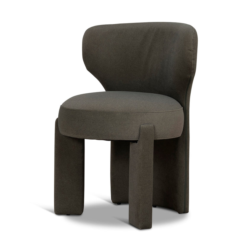 CDC10349-FH Fabric Dining Chair - Dark Moss Green
